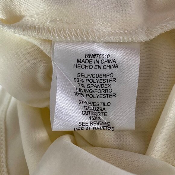 City Studio Little White Dress with Flutter Strap Sleeves and Cut Out Size 9 NEW - Picture 8 of 10